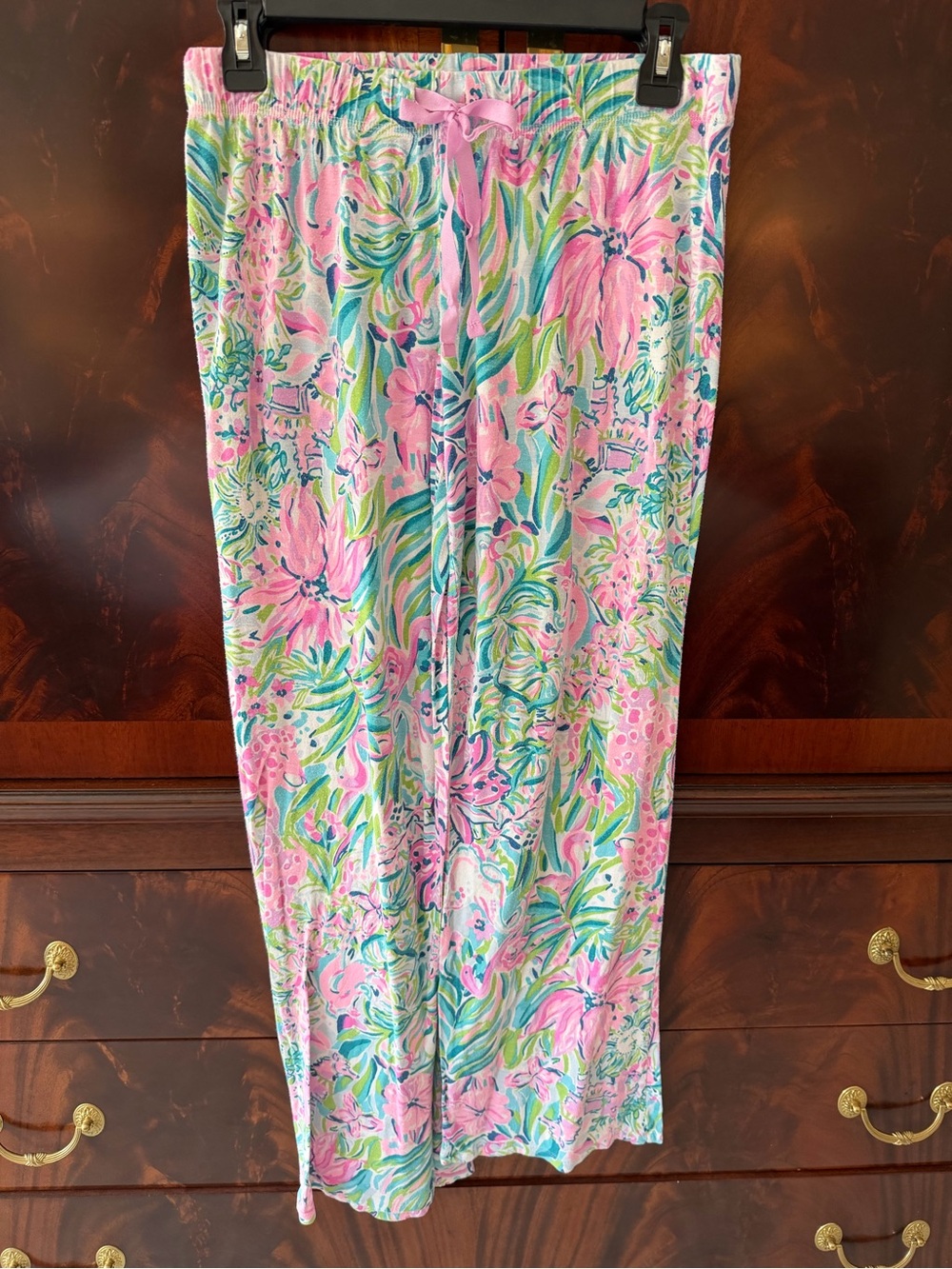 Lilly Pulitzer Lilly’s Favorite Things 3 Pc Pajama Set Tank Shorts Pants M - Picture 7 of 9